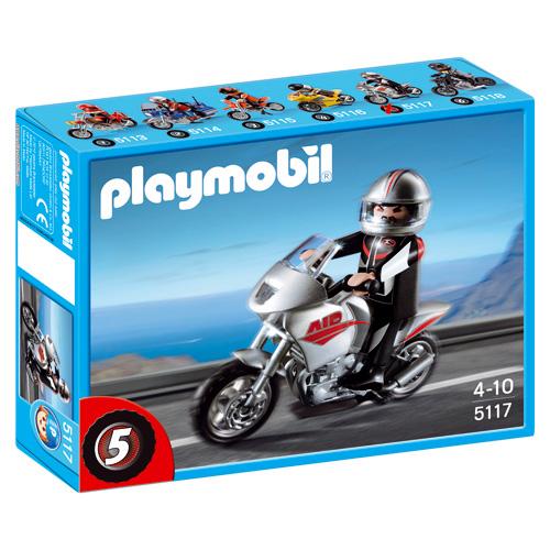 Playmobil 5117 City Action Moto argentée État correct Playmobil reconditionné disponible sur Fnac
