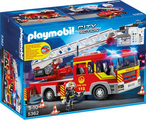 PLAYMOBIL 5362 Camion Pompier Échelle Sirene État correct Playmobil reconditionné disponible sur Fnac