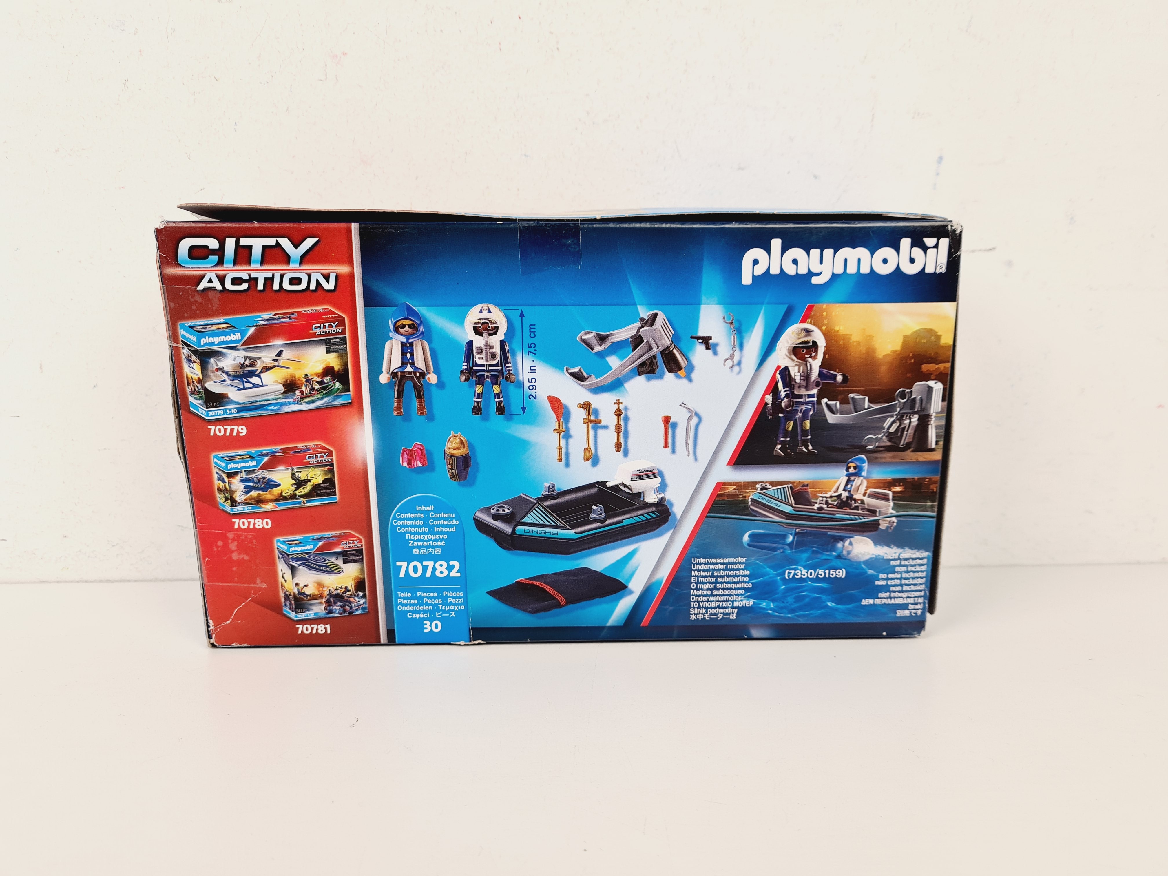 Voir photo 2 de Playmobil 70782 Policier avec réacteur dorsal et canoë - 5ans + Playmobil 70782 Policier avec réacteur dorsal et canoë - 5ans + Bon état reconditionné photo 2