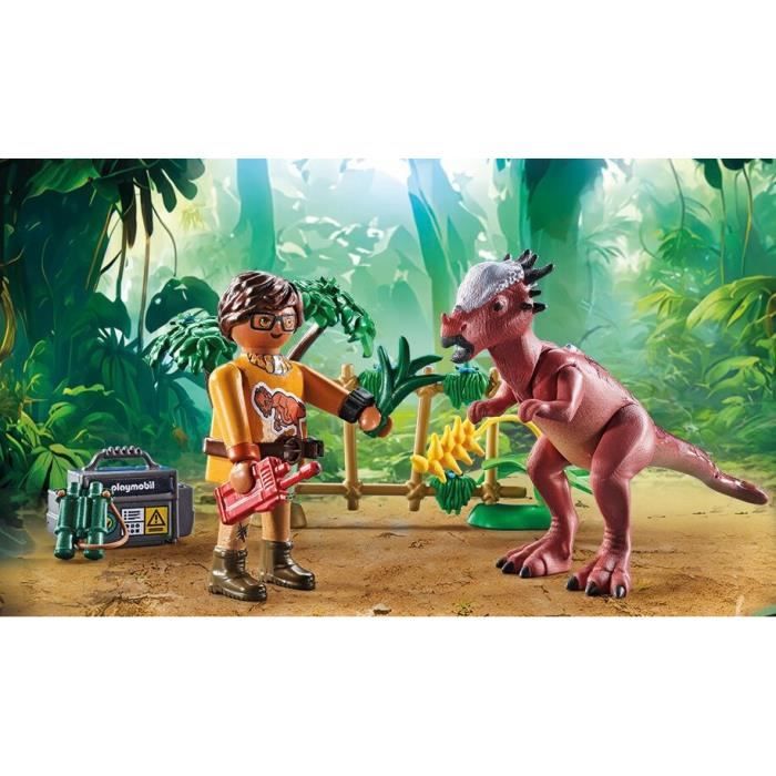 PLAYMOBIL 71822 Stygimoloch, chercheur et accessoires, Dinos, 37 pieces, Des 4 ans - Excellent état Parfait état Playmobil reconditionné photo 2 | Dero