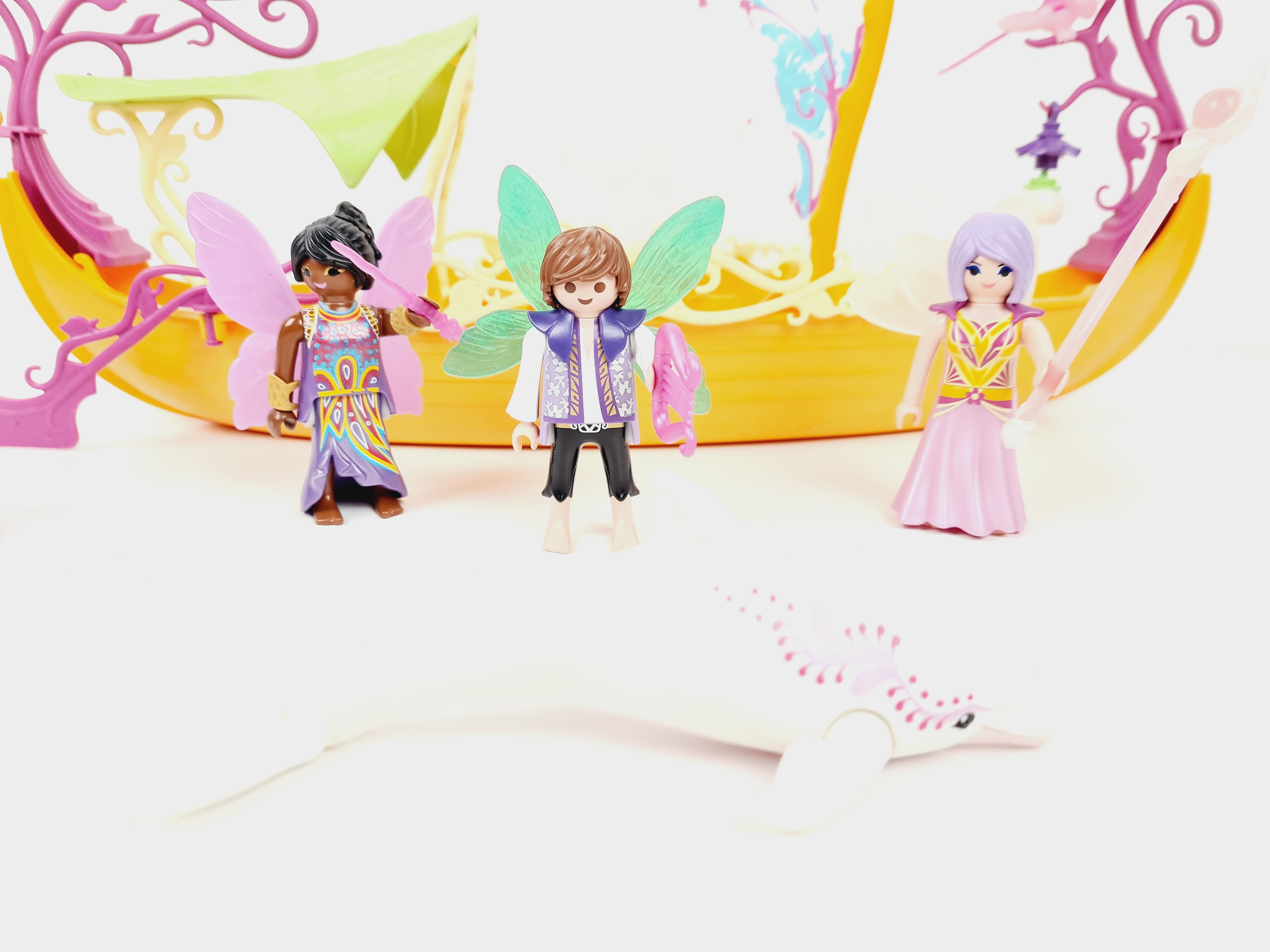 Voir photo 4 de Playmobil 9133 Bateau des fées enchanté Fairies Playmobil 9133 Bateau des fées enchanté Fairies Bon état reconditionné photo 4