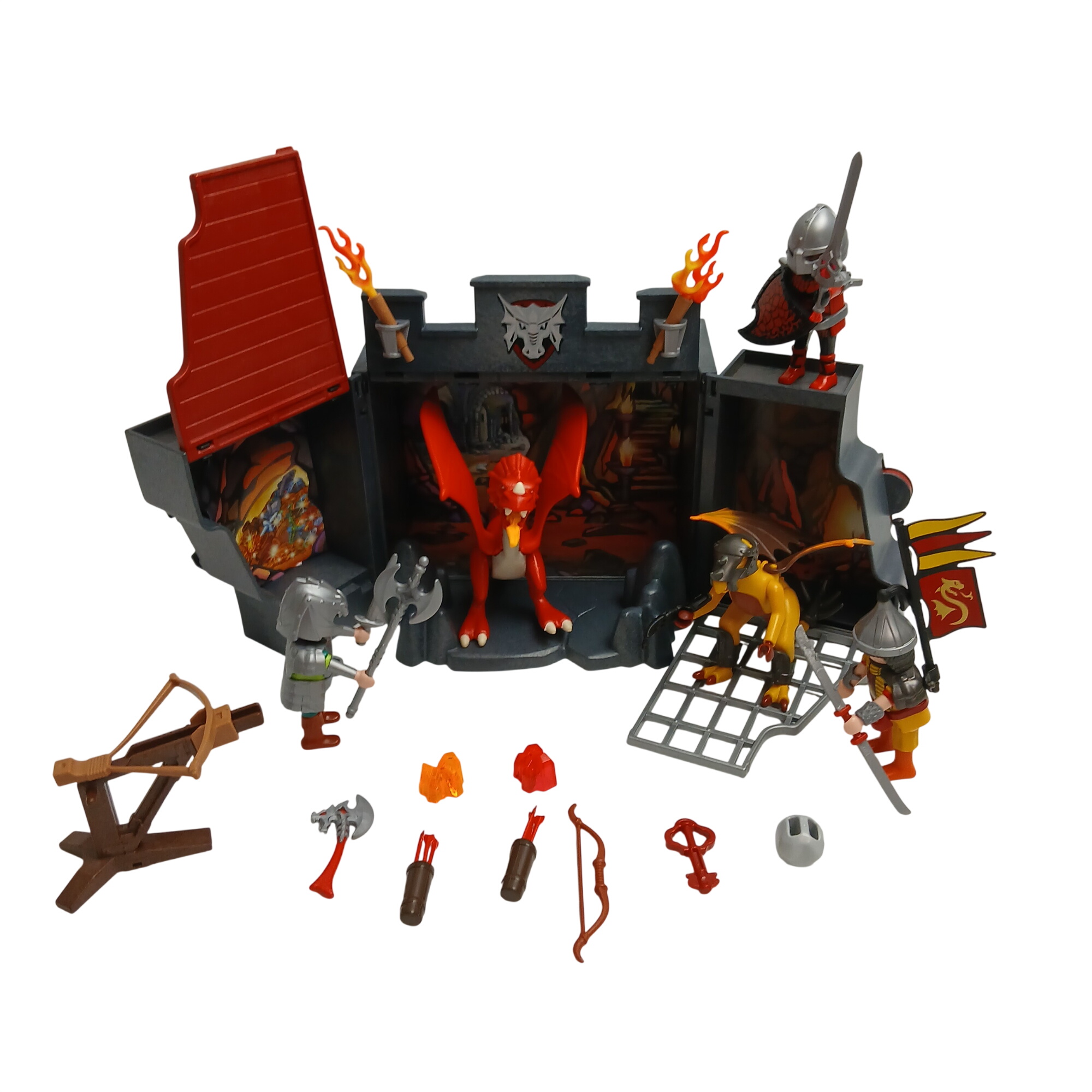 Playmobil Chevalier Dragon 5420 et 5462 Bon état - 30,00 € Playmobil Chevalier Dragon 5420 et 5462 Bon état reconditionné disponible sur Label Emmaüs