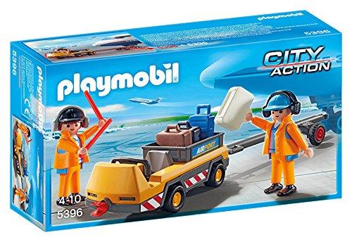 Playmobil City Action 5396 Agents avec tracteur à bagages État correct Playmobil reconditionné disponible sur Fnac