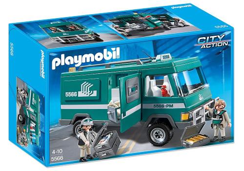 Playmobil City Action 5566 Convoyeurs de fonds avec véhicule blindé État correct Playmobil reconditionné disponible sur Fnac