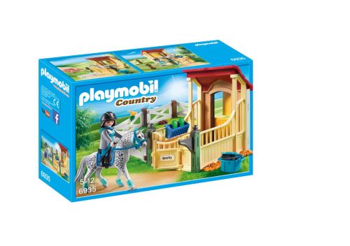 Playmobil Country 6935 Box avec cavalière et cheval Appaloosa État correct reconditionné disponible sur Fnac