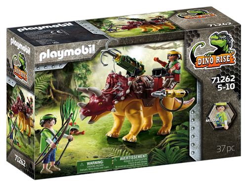 Playmobil Dino Rise 71262 Tricératops et soldats État correct reconditionné disponible sur Fnac