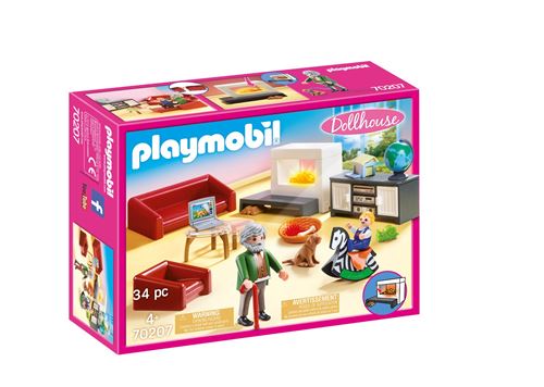 Playmobil Dollhouse 70207 Salon avec cheminée État correct reconditionné disponible sur Fnac