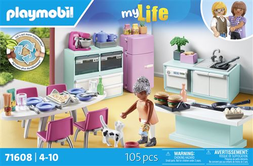 Playmobil My Life 71608 Cuisine avec ilôt central État correct Playmobil reconditionné disponible sur Fnac