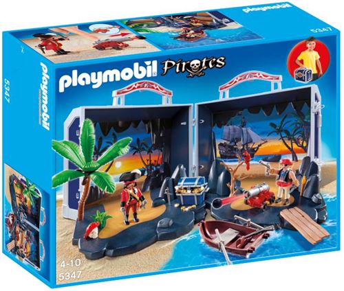Playmobil Pirates 5347 Ile au Trésor des Pirates Transportable État correct Playmobil reconditionné disponible sur Fnac