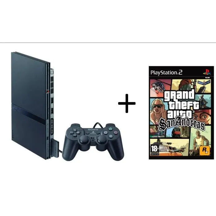 Playstation 2 / PS2 Slim Noire + GTA San Andreas Reconditionné - 189,90 € Playstation 2 / PS2 Slim Noire + GTA San Andreas Reconditionné reconditionné disponible sur Cdiscount Seconde Vie | Dero