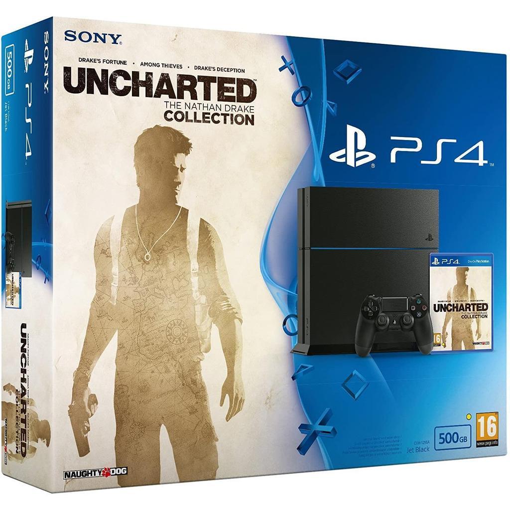 PlayStation 4 500GB - Noir + Uncharted: The Nathan Drake Collection Reconditionné - 196,00 € PlayStation 4 500GB - Noir + Uncharted: The Nathan Drake Collection Reconditionné Sony reconditionné disponible sur Backmarket