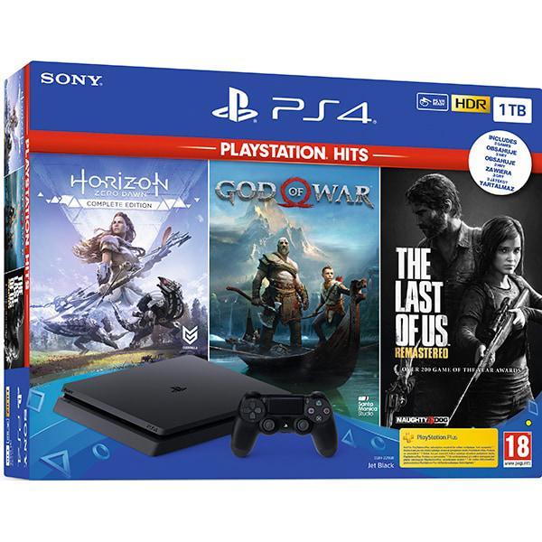 PlayStation 4 Slim 1000GB - Noir + Horizon Zero Dawn + God of War + The Last of Us (Remastered) Reconditionné Sony reconditionné disponible sur Backmarket | Dero