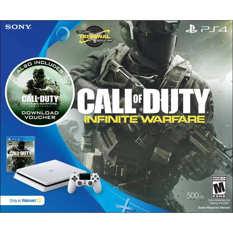 Acheter PlayStation 4 Slim 500GB - Blanc + Call of Duty: Infinite Warfare Bundle Reconditionné - 300,57 € PlayStation 4 Slim 500GB - Blanc + Call of Duty: Infinite Warfare Bundle Reconditionné Sony reconditionné disponible sur Backmarket