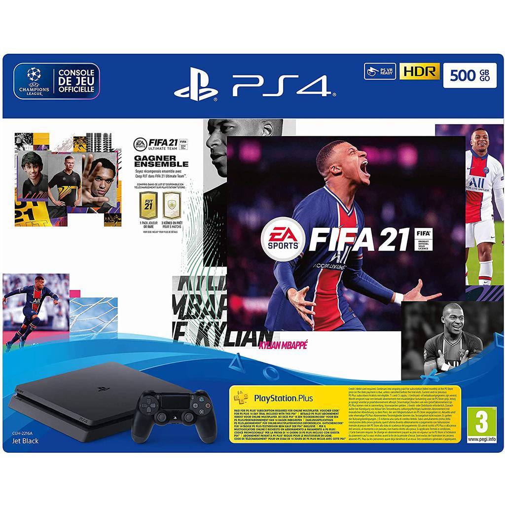 PlayStation 4 Slim 500GB - Noir + FIFA 21 Reconditionné Sony reconditionné disponible sur Backmarket | Dero