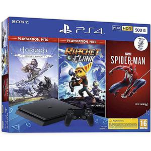 Acheter PlayStation 4 Slim 500GB - Noir + Marvel’s Spider-Man + Horizon Zero Dawn + Ratchet & Clank État correct - 300,57 € | Dero PlayStation 4 Slim 500GB - Noir + Marvel’s Spider-Man + Horizon Zero Dawn + Ratchet & Clank État correct Sony reconditionné disponible sur Backmarket | Dero