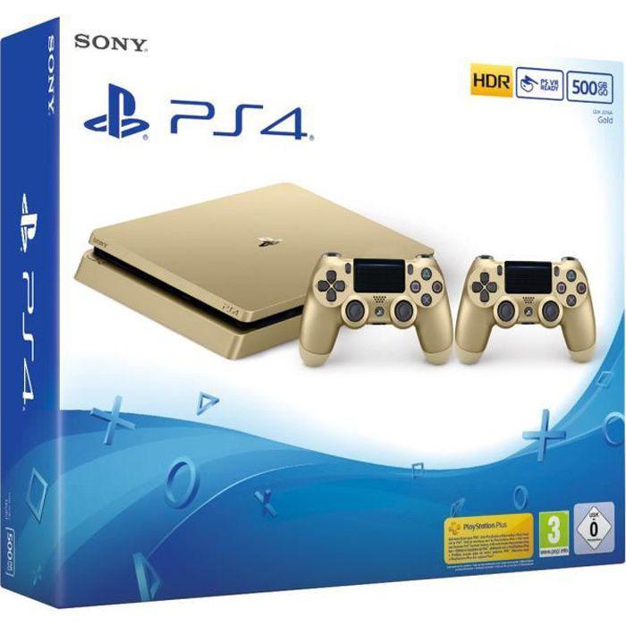 Acheter PlayStation 4 Slim 500GB - Or - Edition limitée Gold Reconditionné - 259,00 € | Dero PlayStation 4 Slim 500GB - Or - Edition limitée Gold Reconditionné Sony reconditionné disponible sur Backmarket | Dero