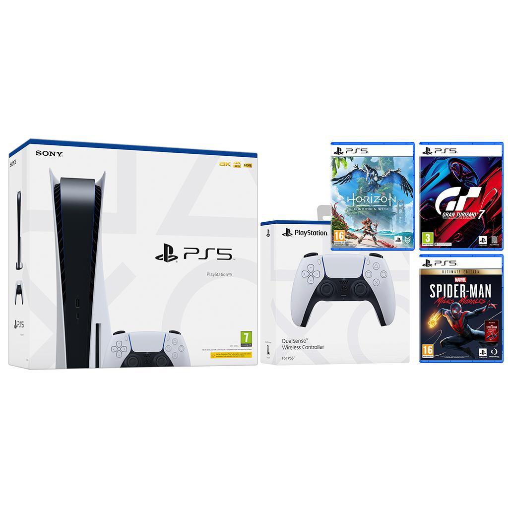 PlayStation 5 825GB - Blanc + Horizon Forbidden West + Spider-Man + Gran Turismo 7 Reconditionné - 779,00 € PlayStation 5 825GB - Blanc + Horizon Forbidden West + Spider-Man + Gran Turismo 7 Reconditionné Sony reconditionné disponible sur Backmarket