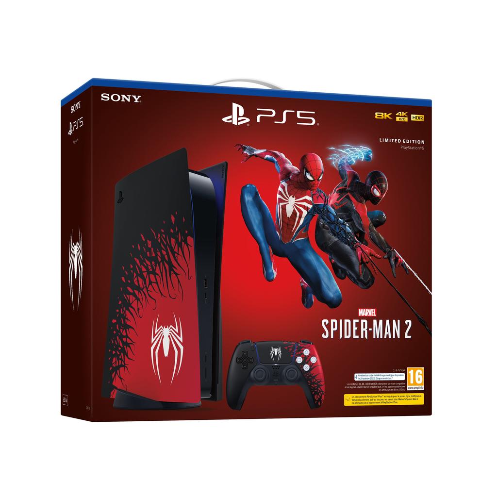 PlayStation 5 825GB - Rouge - Edition limitée Marvel's Spider-Man 2 Reconditionné Sony reconditionné disponible sur Backmarket | Dero