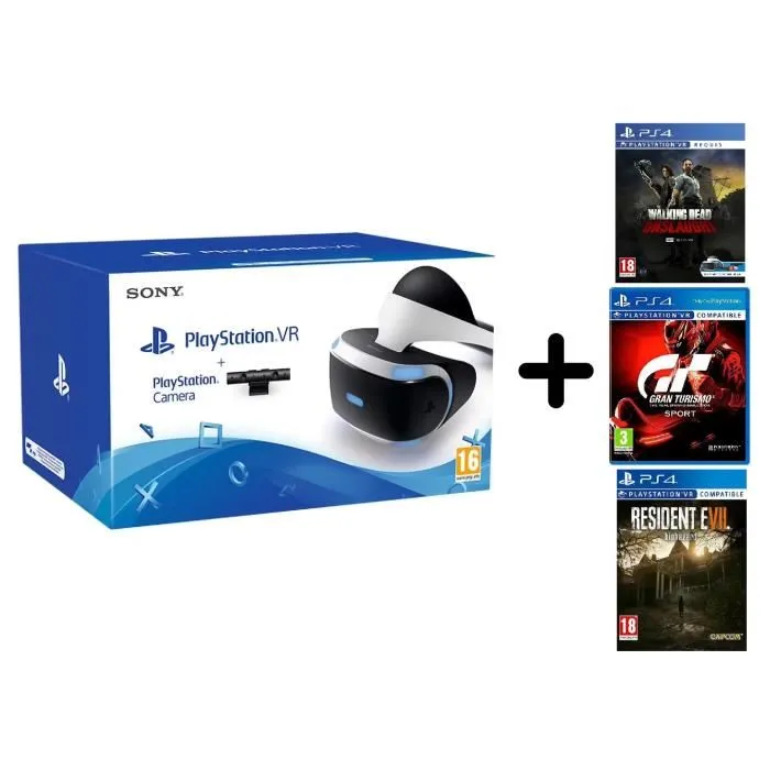 Playstation VR + walking dead + resident evil + gran turismo Reconditionné - 359,99 € Playstation VR + walking dead + resident evil + gran turismo Reconditionné Sony reconditionné disponible sur Cdiscount Seconde Vie