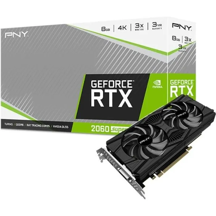 PNY Carte graphique GeForce RTX 2060 SUPER Dual Fan (VCG20608SDFPPB) Reconditionné - 359,20 € PNY Carte graphique GeForce RTX 2060 SUPER Dual Fan (VCG20608SDFPPB) Reconditionné PNY reconditionné disponible sur Cdiscount Seconde Vie