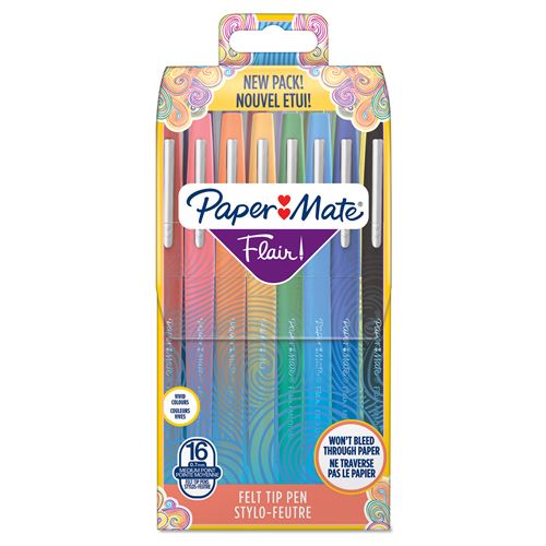 Pochette de 16 stylos feutres Paper Mate Flair Original État correct reconditionné disponible sur Fnac