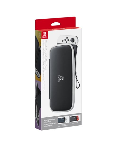 Pochette de transport et protection d'écran pour Nintendo Switch OLED Noir État correct Nintendo reconditionné disponible sur Fnac