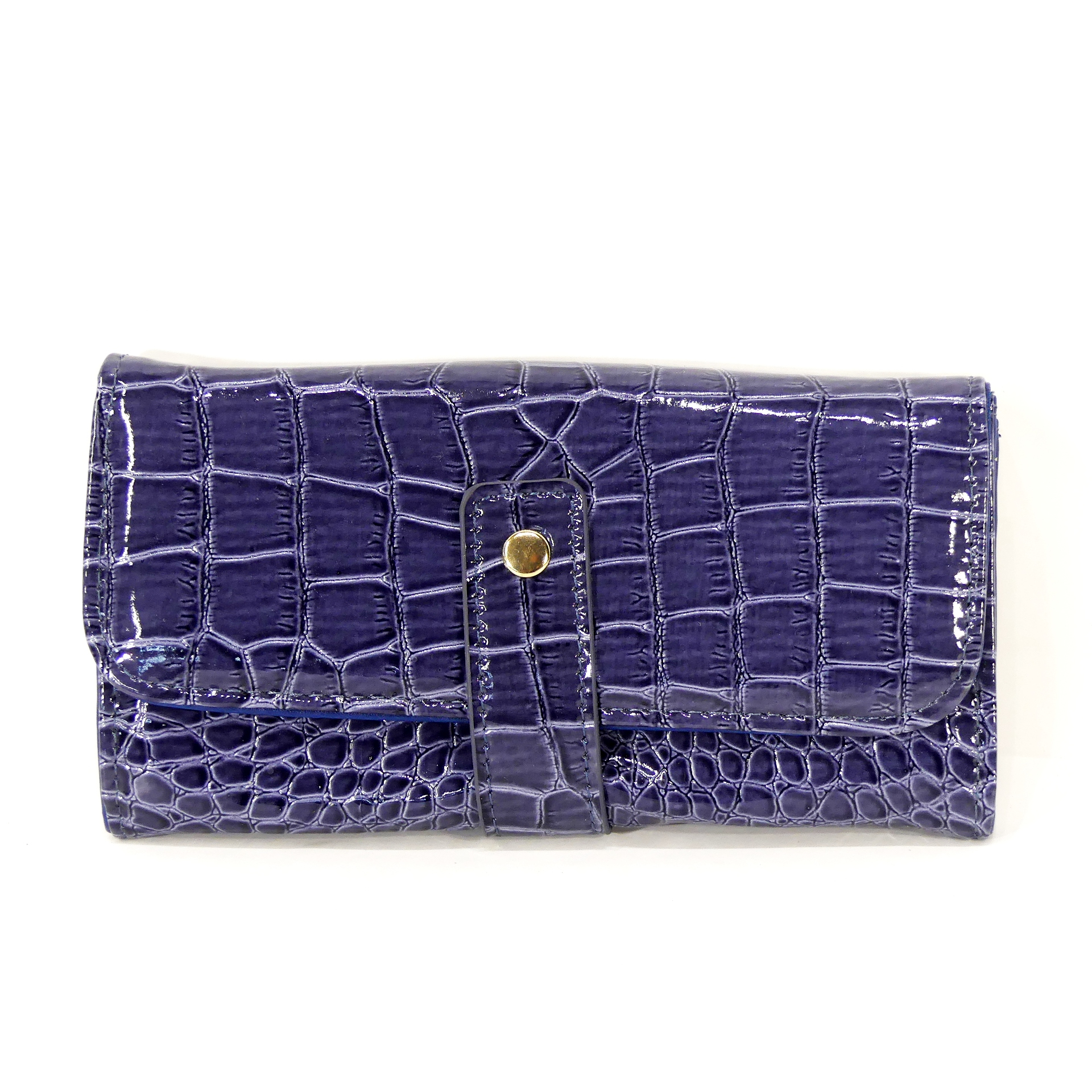 Voir photo 5 de Pochette - Sac - Imprimé Crocodile - Bleu - Primatis Pochette - Sac - Imprimé Crocodile - Bleu - Primatis Parfait état reconditionné photo 5