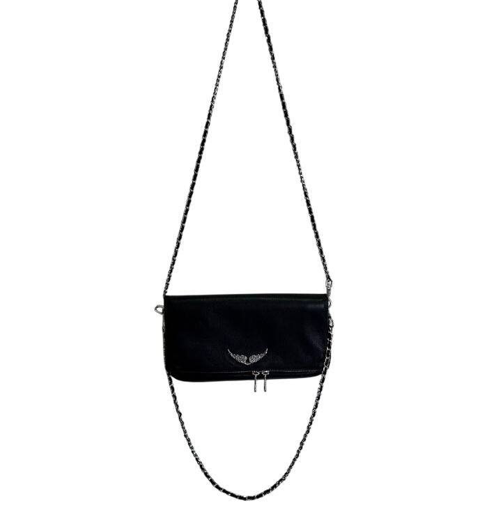 Pochette Zadig&Voltaire Rock cuir noir matelassé Bon état - 155,00 € Pochette Zadig&Voltaire Rock cuir noir matelassé Bon état reconditionné disponible sur Label Emmaüs