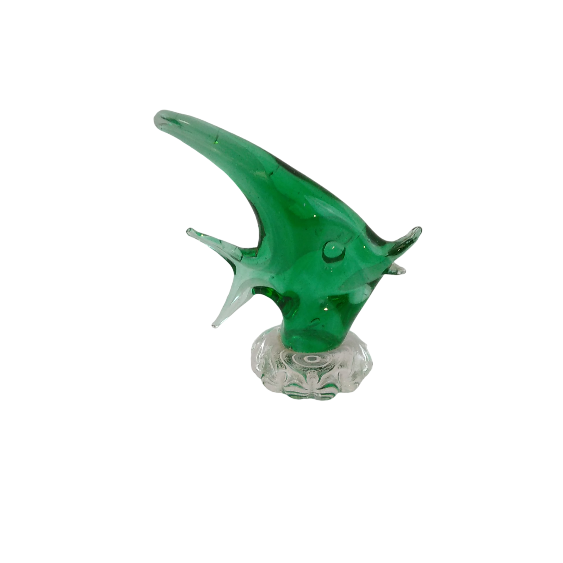 Acheter Poisson en verre soufflé vert Bon état - 10,00 € Poisson en verre soufflé vert Bon état reconditionné disponible sur Label Emmaüs