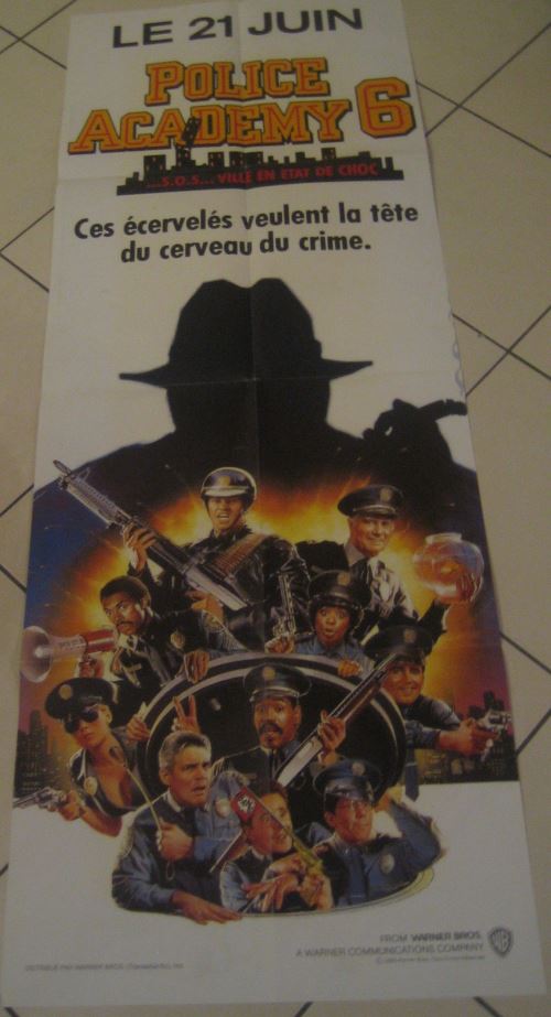 Police Academy 6 AFFICHE CINEMA ORIGINALE État correct - 13,99 € Police Academy 6 AFFICHE CINEMA ORIGINALE État correct N/A reconditionné disponible sur Fnac