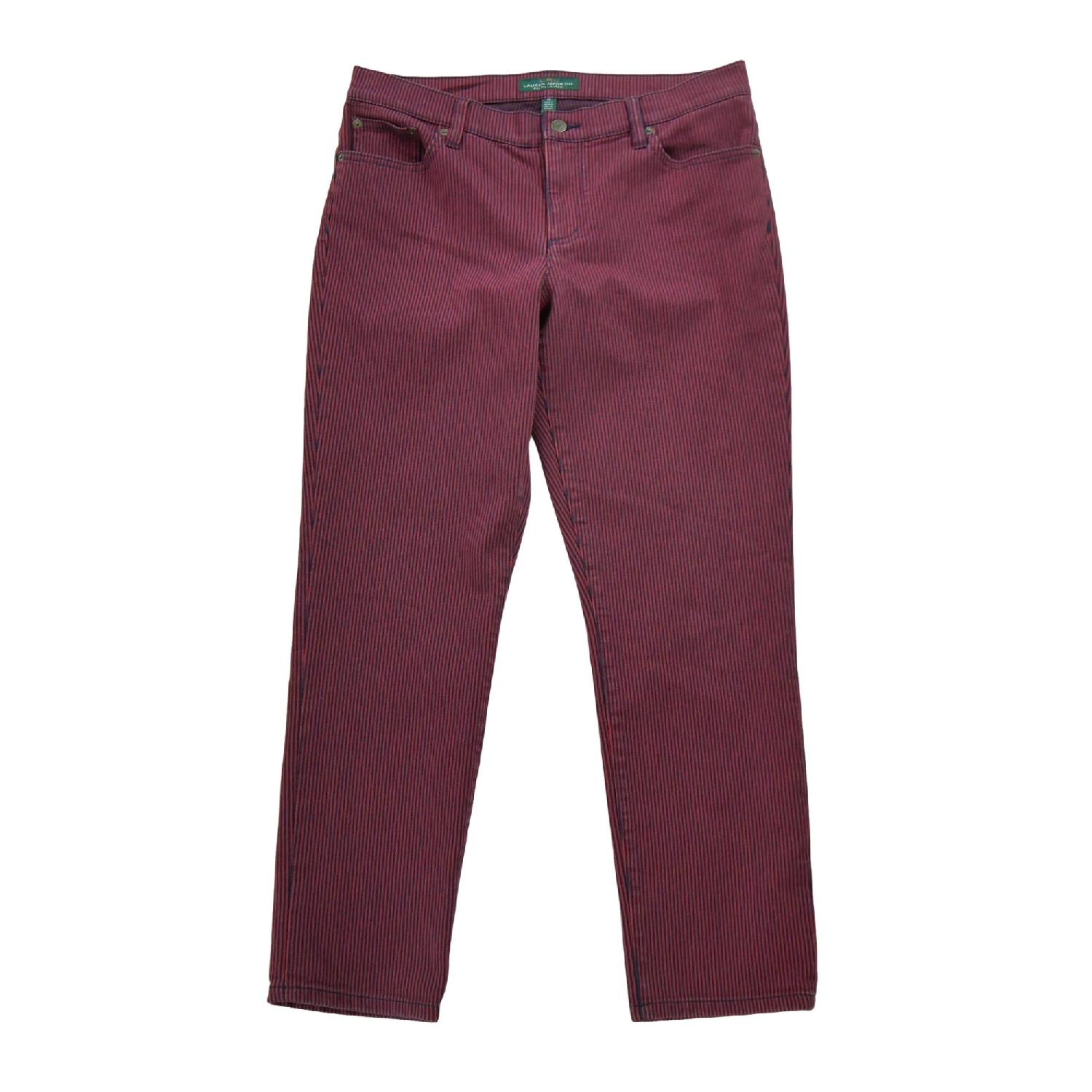 Polo Ralph Lauren Pantalon à rayureIJean Co Taille W32/L32 Femme Rouge Très bon état Polo Ralph Lauren reconditionné disponible sur Sporteed