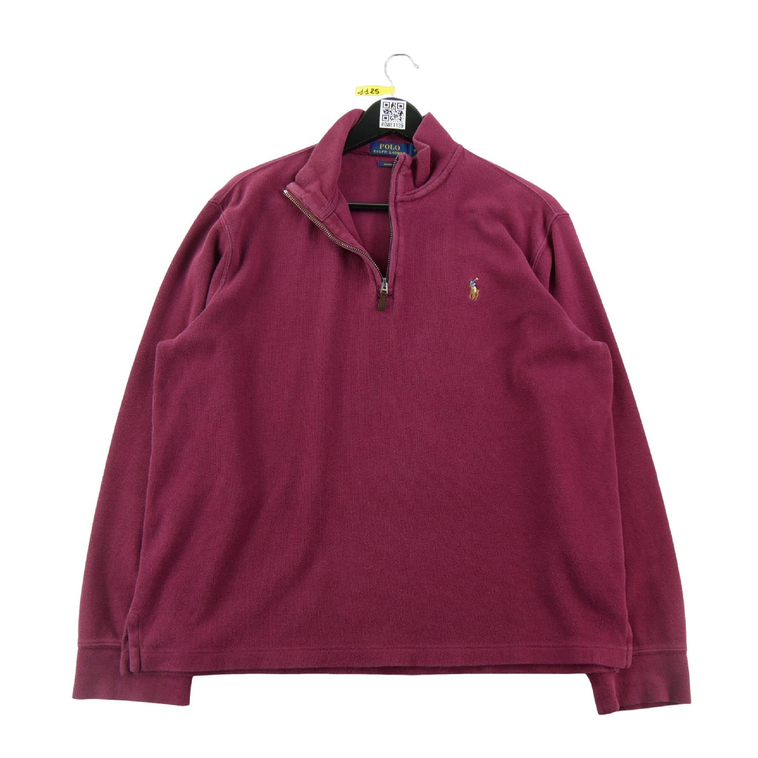 Polo Ralph Lauren Pull Estate-Rib Quarter-Zip Pullover Coupe droite Homme Taille M Bordeaux Très bon état Polo Ralph Lauren reconditionné disponible sur Sporteed | Dero
