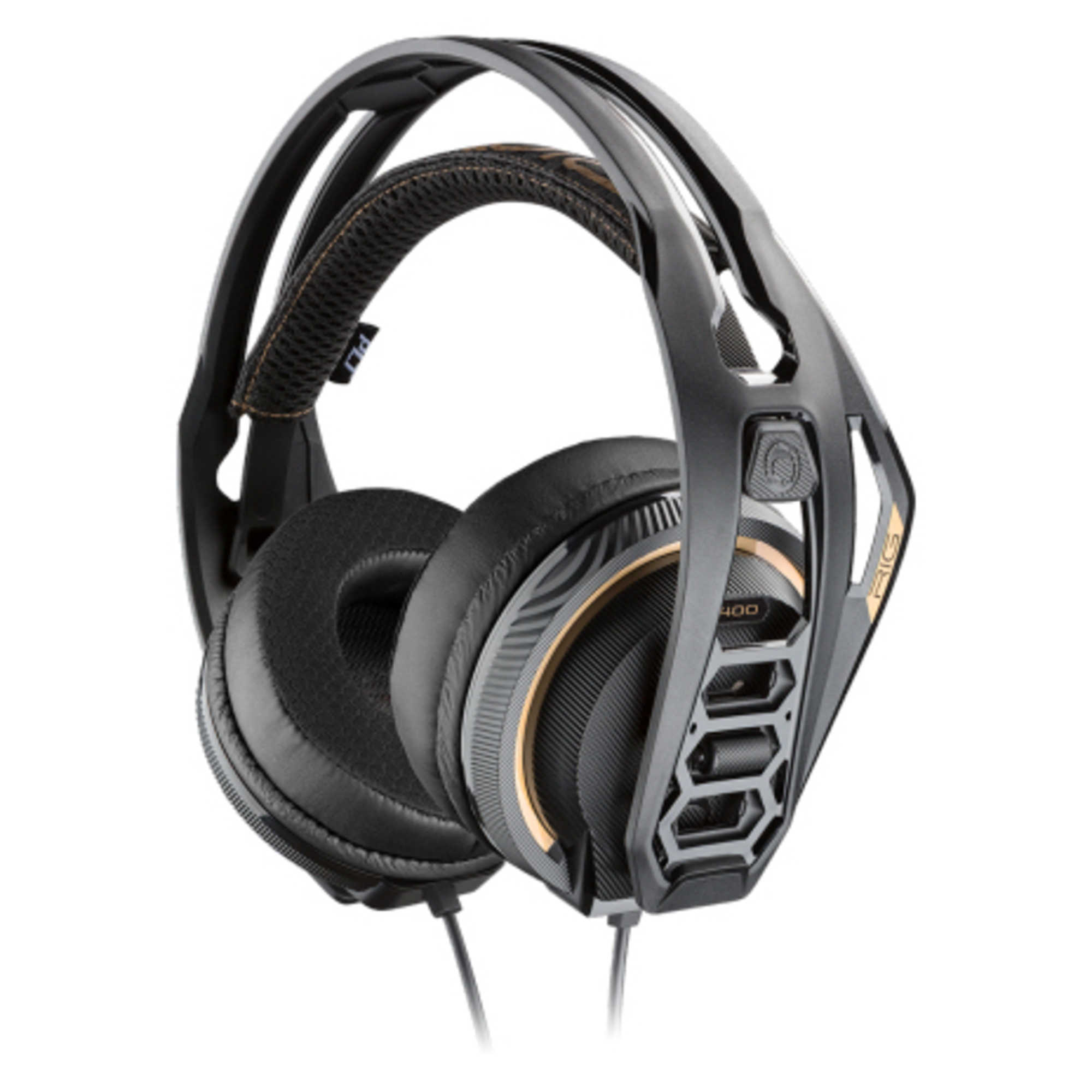 POLY 400 PRO HC Casque Avec fil Arceau Jouer Noir, Or - Excellent état Parfait état Polycom reconditionné disponible sur Pixmania
