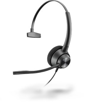 POLY EncorePro 310 Casque Avec fil Arceau Bureau/Centre d'appels Noir - Excellent état Parfait état Polycom reconditionné disponible sur Pixmania