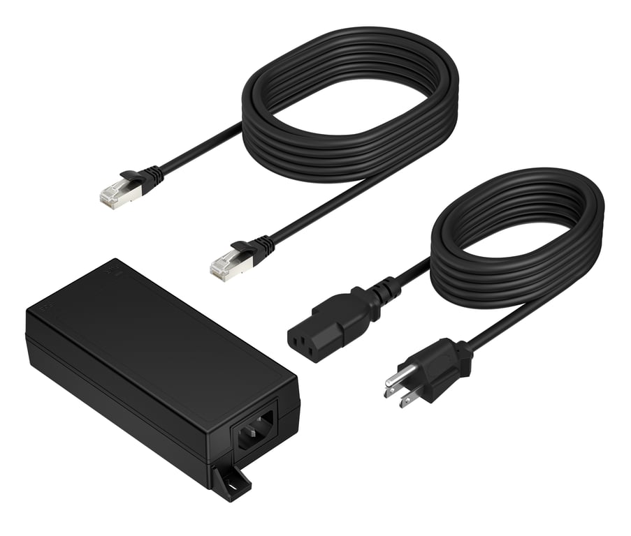 Poly PoE++ 65W 2.5G Adapter with 3.66m CAT6A Cable and Power Cord adaptateur de puissance & onduleur Intérieure Noir - Excellent état Parfait état Polycom reconditionné disponible sur Pixmania