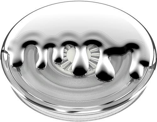 Popgrip Premium Chrome Drip Silver PopSockets État correct Popsockets reconditionné disponible sur Fnac