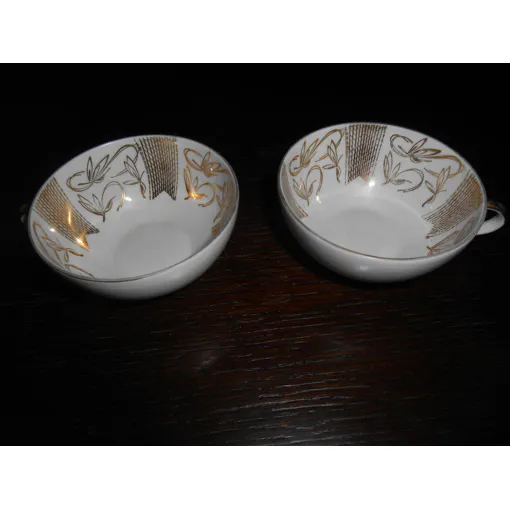 Porcelaine Bavière Winterling Schwarzenbach Vintage Années 60 Deux Tasses Décor Doré occasion reconditionné disponible sur Rakuten