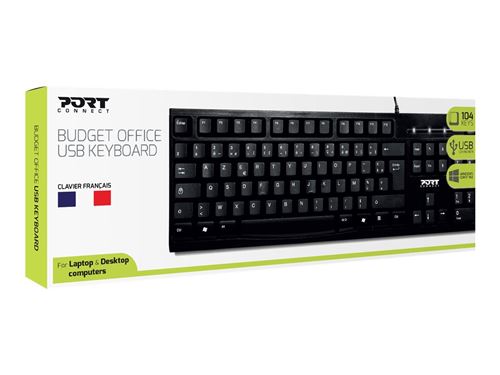 PORT OFFICE - Clavier - USB - AZERTY - Français - En vrac État correct Port Designs reconditionné disponible sur Fnac