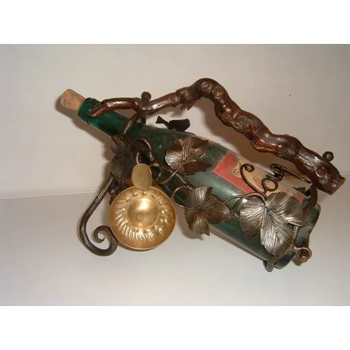 Porte Bouteille Art Nouveau En Fer Forgé, Raisin, Vigne Bon état reconditionné disponible sur Rakuten