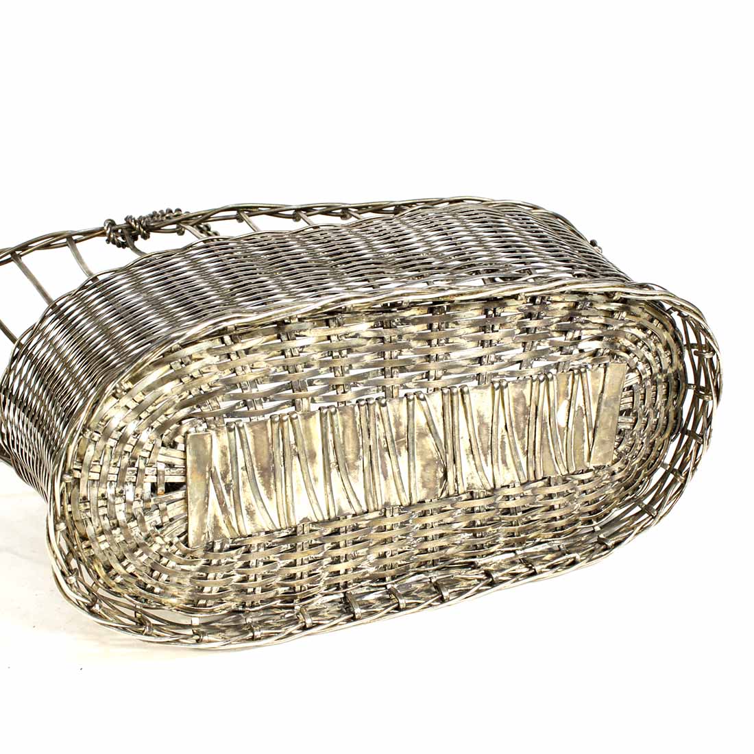 Voir photo 4 de Porte bouteille en métal argenté Porte bouteille en métal argenté Bon état reconditionné photo 4