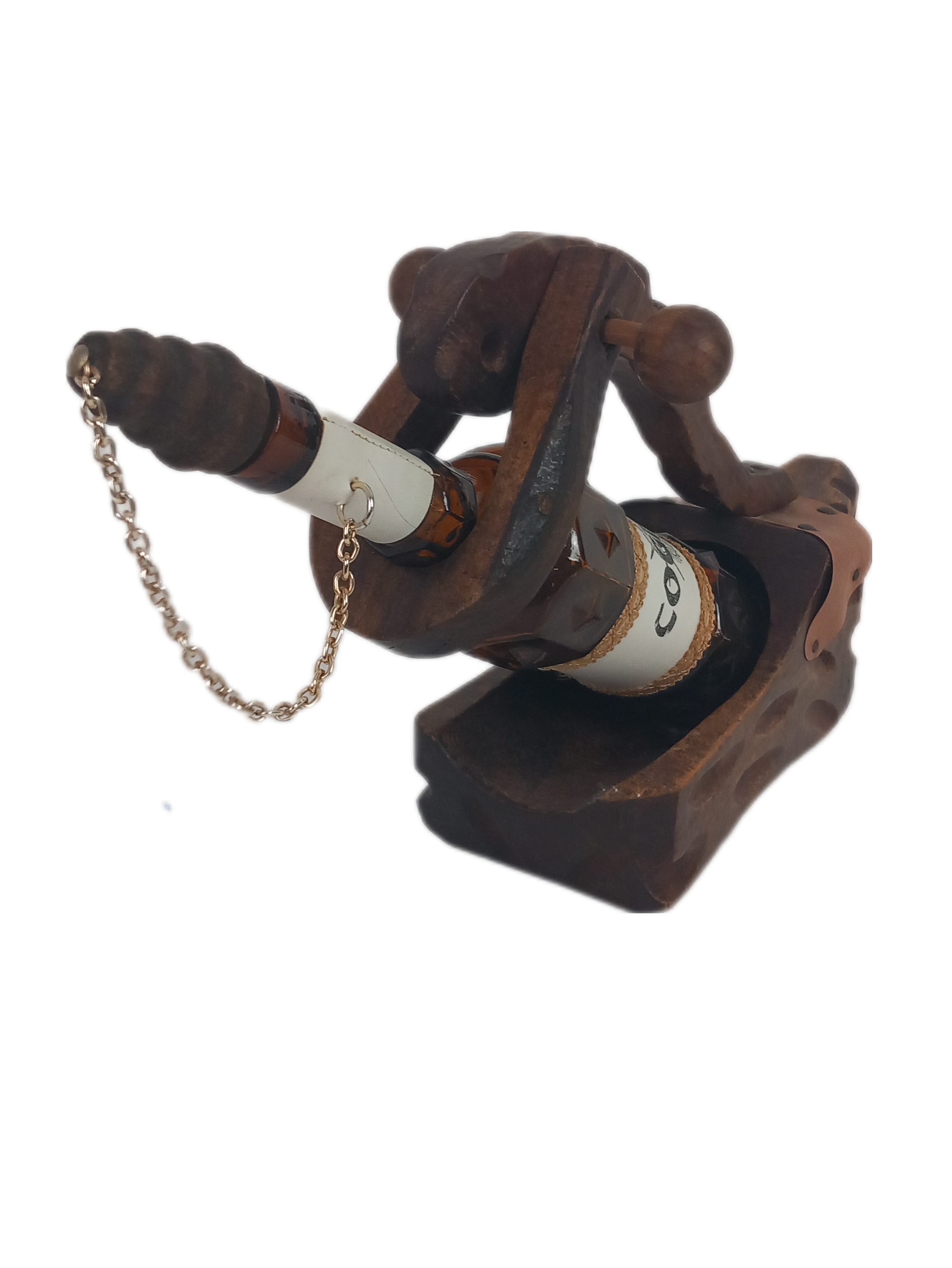 Voir photo 2 de Porte -Bouteille- Sabot Vintage En Bois Porte -Bouteille- Sabot Vintage En Bois Très bon état reconditionné photo 2