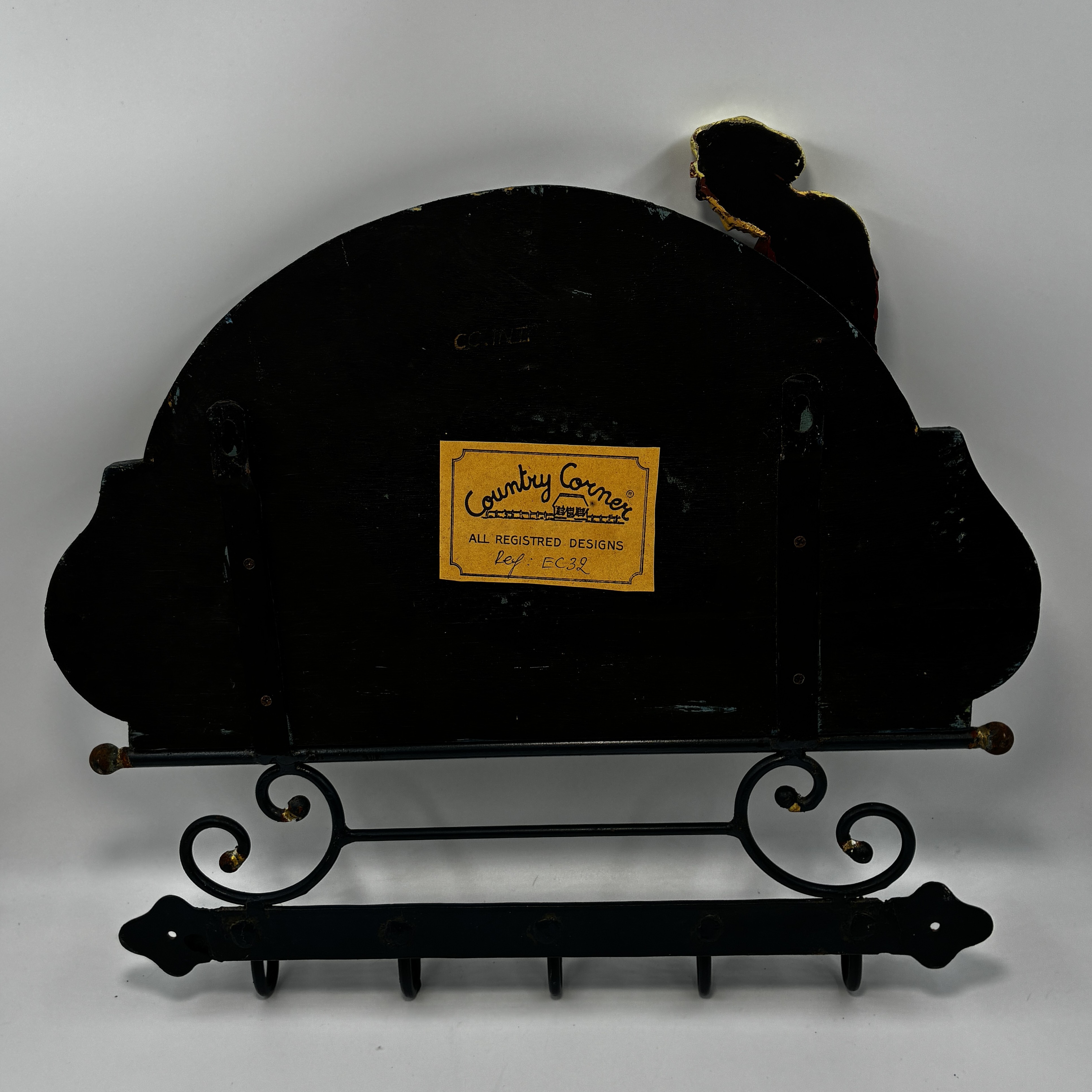 Voir photo 3 de Porte‑manteau décoratif cottage vintage Porte‑manteau décoratif cottage vintage État correct reconditionné photo 3