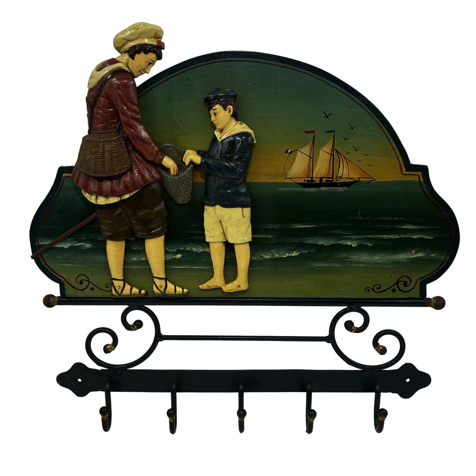 Porte‑manteau décoratif cottage vintage État correct - 16,00 € Porte‑manteau décoratif cottage vintage État correct reconditionné disponible sur Label Emmaüs