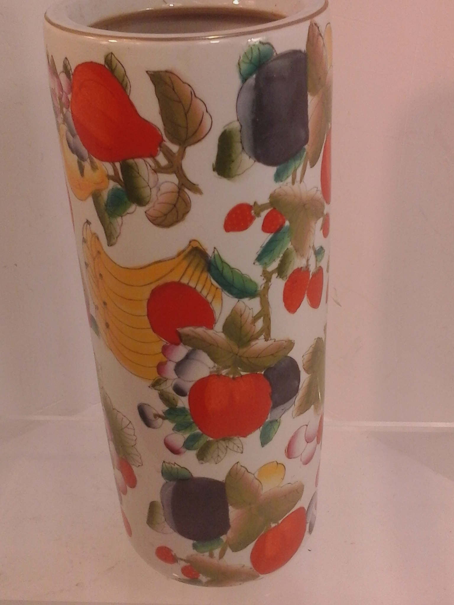 Voir photo 5 de Porte-parapluies Chine XXe décor floral 1970 L6129 Porte-parapluies Chine XXe décor floral 1970 L6129 Parfait état reconditionné photo 5