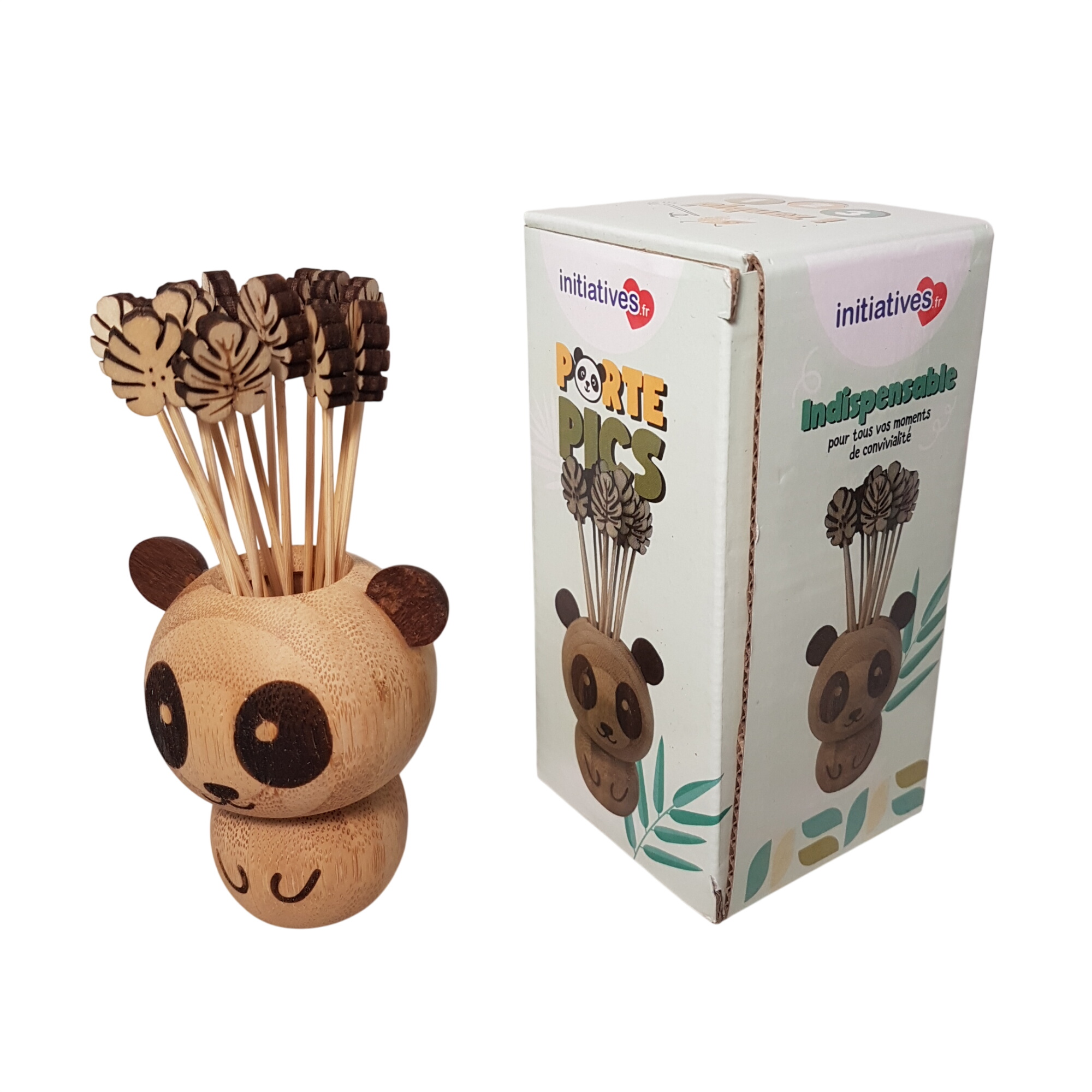 Acheter Porte pics apéritif panda en bambou comme neuf Parfait état - 10,00 € Porte pics apéritif panda en bambou comme neuf Parfait état reconditionné disponible sur Label Emmaüs