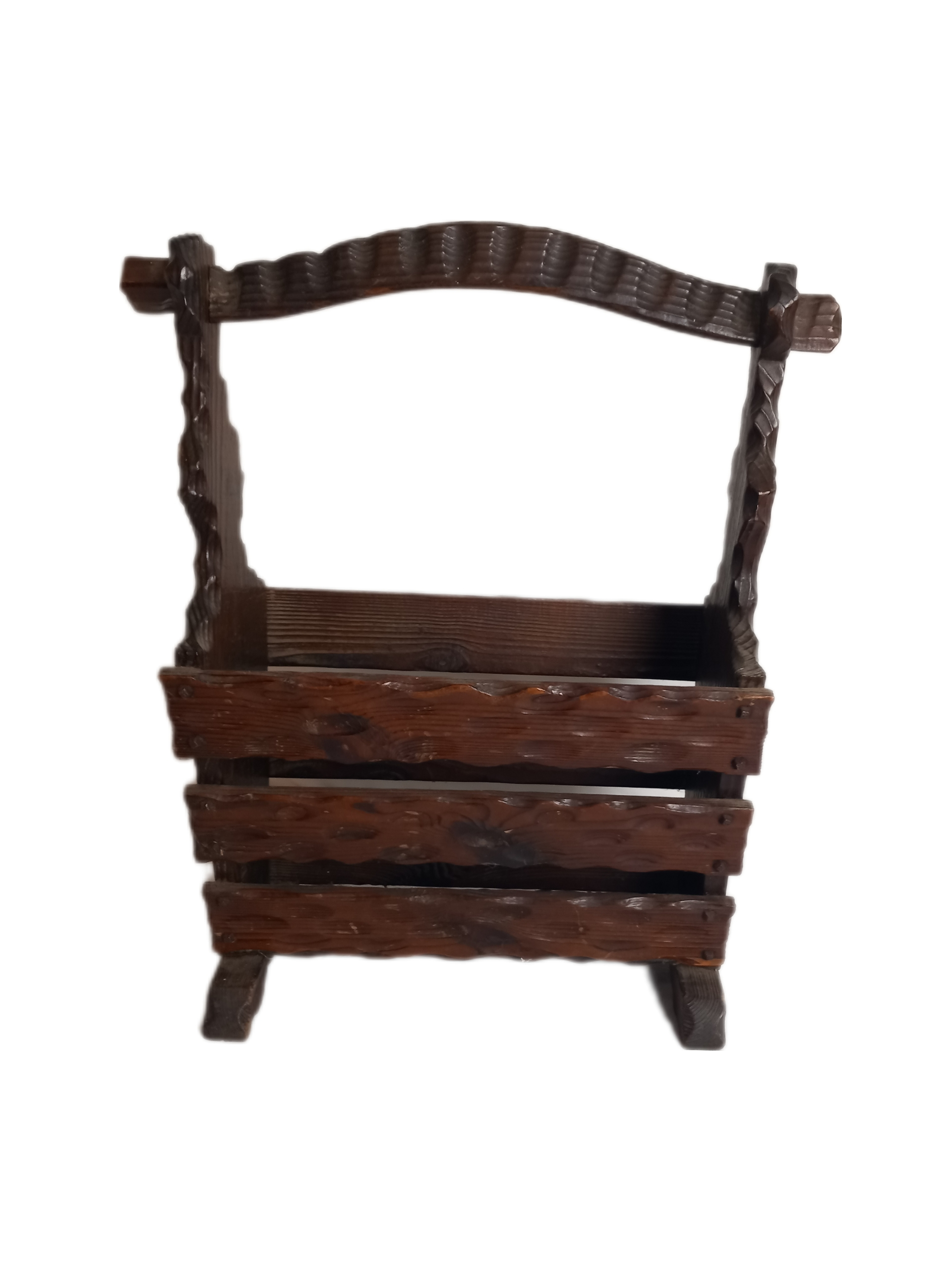 Porte Revue Vintage En Bois Très bon état - 16,00 € Porte Revue Vintage En Bois Très bon état reconditionné disponible sur Label Emmaüs