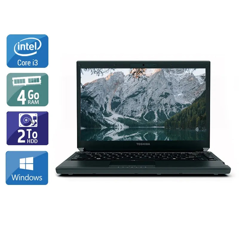 Portégé R700 13,3" 2010 - Intel Core i3 2,4Ghz - 2 - 4Go DDR4 - 2To HDD - Intel GMA HD Graphics - Gris / Noir - Windows 10 - AZERTY Reconditionné - 345,45 € Portégé R700 13,3" 2010 - Intel Core i3 2,4Ghz - 2 - 4Go DDR4 - 2To HDD - Intel GMA HD Graphics - Gris / Noir - Windows 10 - AZERTY Reconditionné Toshiba reconditionné disponible sur QuelBonPlan