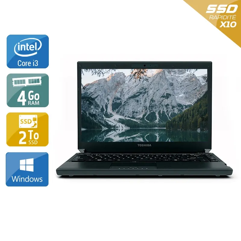Portégé R700 13,3" 2010 - Intel Core i3 2,4Ghz - 2 - 4Go DDR4 - 2To SSD - Intel GMA HD Graphics - Gris / Noir - Windows 10 - AZERTY — Bon état Reconditionné - 418,95 € Portégé R700 13,3" 2010 - Intel Core i3 2,4Ghz - 2 - 4Go DDR4 - 2To SSD - Intel GMA HD Graphics - Gris / Noir - Windows 10 - AZERTY — Bon état Reconditionné Toshiba reconditionné disponible sur QuelBonPlan