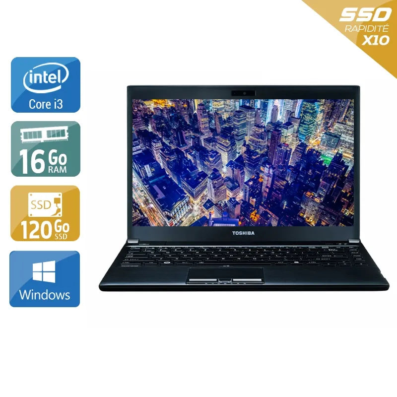 Portégé R930 13,3" 2012 - Intel Core i3 2,5Ghz - 2 - 16Go DDR3 - 120Go SSD - Intel HD Graphics 4000 - Gris / Noir - Windows 10 - AZERTY Reconditionné - 240,45 € Portégé R930 13,3" 2012 - Intel Core i3 2,5Ghz - 2 - 16Go DDR3 - 120Go SSD - Intel HD Graphics 4000 - Gris / Noir - Windows 10 - AZERTY Reconditionné Toshiba reconditionné disponible sur QuelBonPlan