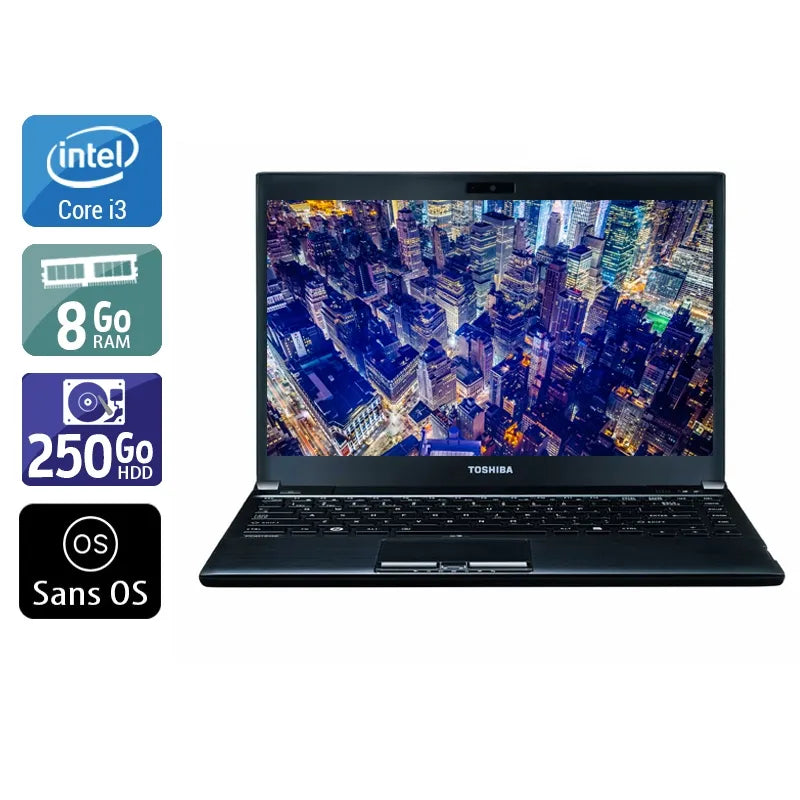Portégé R930 13,3" 2012 - Intel Core i3 2,5Ghz - 2 - 8Go DDR3 - 250Go HDD - Intel HD Graphics 4000 - Gris / Noir - Sans OS - AZERTY Reconditionné - 208,95 € Portégé R930 13,3" 2012 - Intel Core i3 2,5Ghz - 2 - 8Go DDR3 - 250Go HDD - Intel HD Graphics 4000 - Gris / Noir - Sans OS - AZERTY Reconditionné Toshiba reconditionné disponible sur QuelBonPlan
